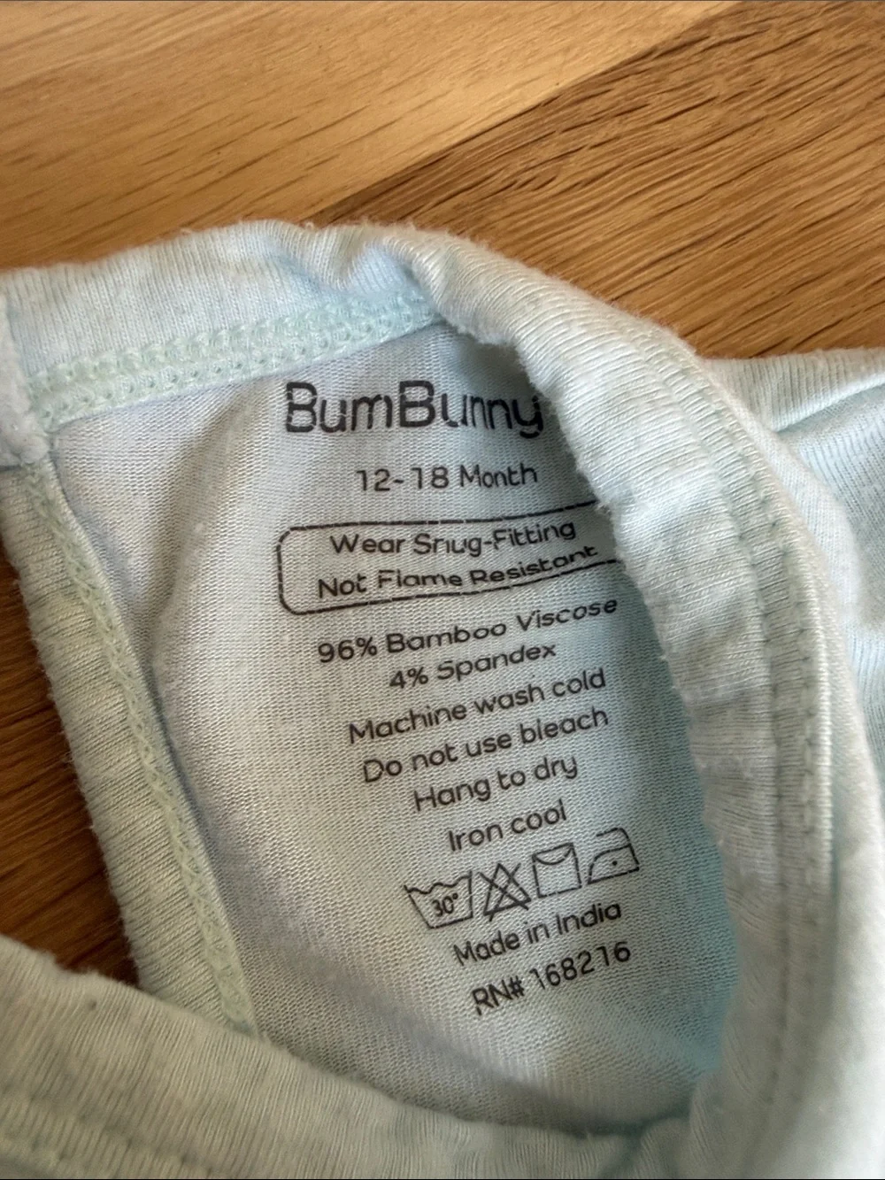 Burt's Bees Baby Light Blue Bubble Romper with Ruffle Legs